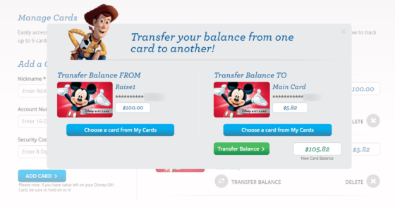Combine Disney Gift Cards Get Great Discounts, Save Time